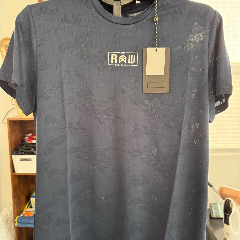Rawgear Men's Dry Fit Blue T-Shirt
